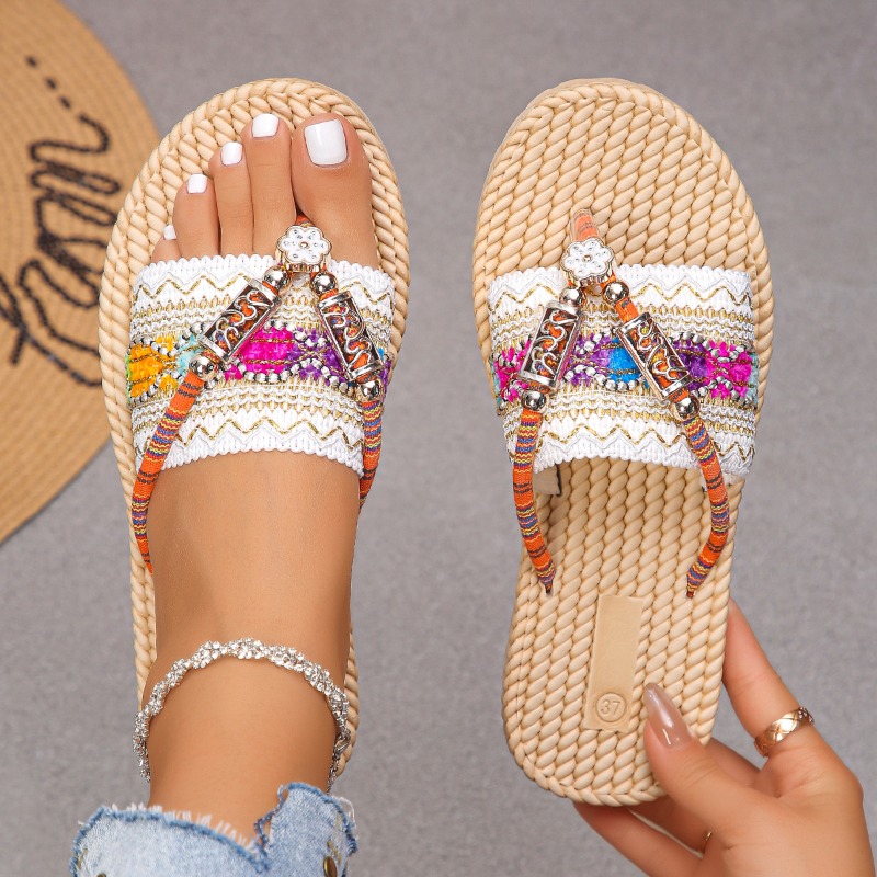 Ethnic Fashion For Women - Women Slippers Outdoor Handwoven Shoes Women
