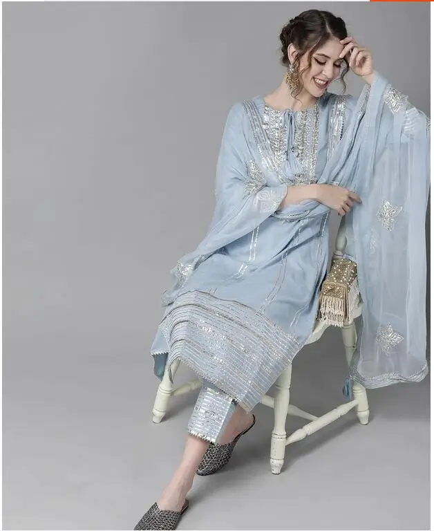 Traditional Indian Punjabi Emb – обзор и цена Salwar Kameez Set