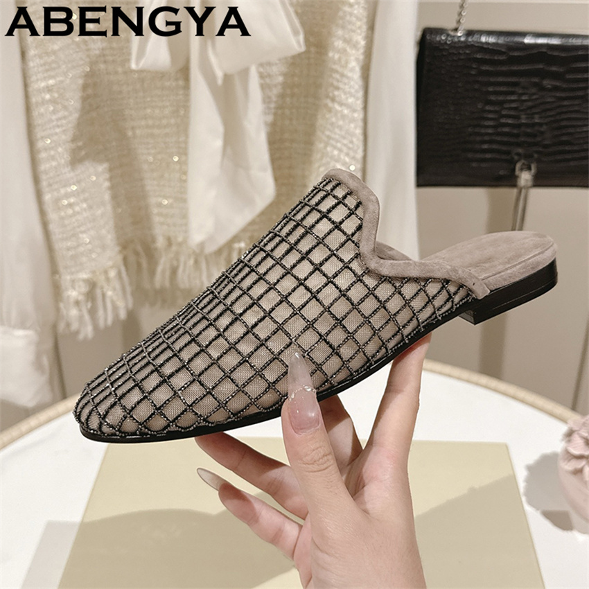 Shiny Lace Mesh Round Toe Flat – обзор и цена The Ethnic Fashion