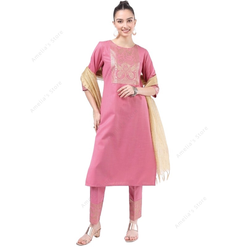 Indian/Pakistani Women's Pink  – обзор и цена Salwar Kameez Set