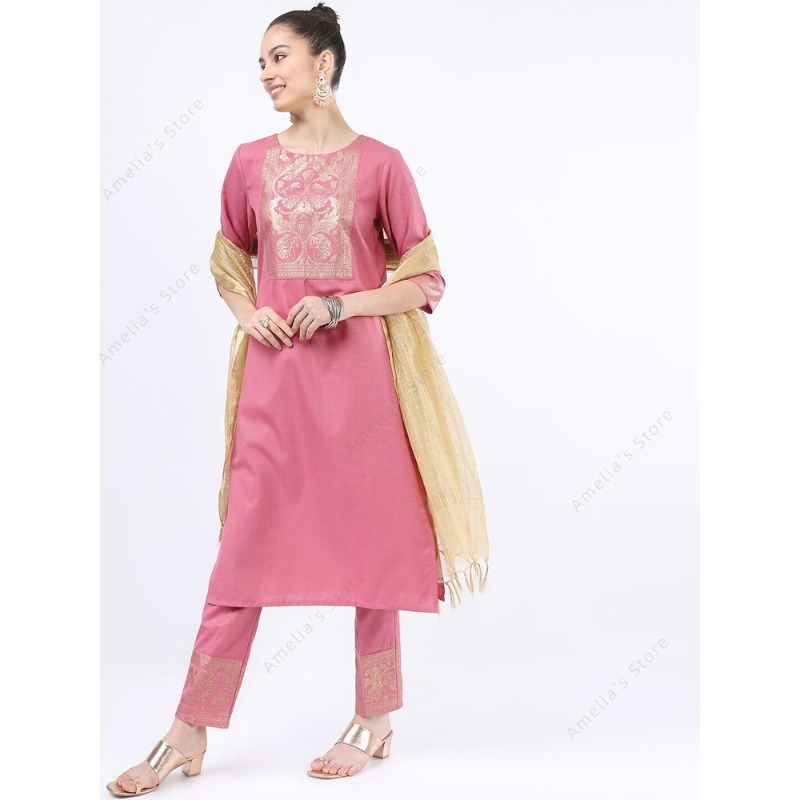 Indian/Pakistani Women's Pink  – обзор и цена Salwar Kameez Set