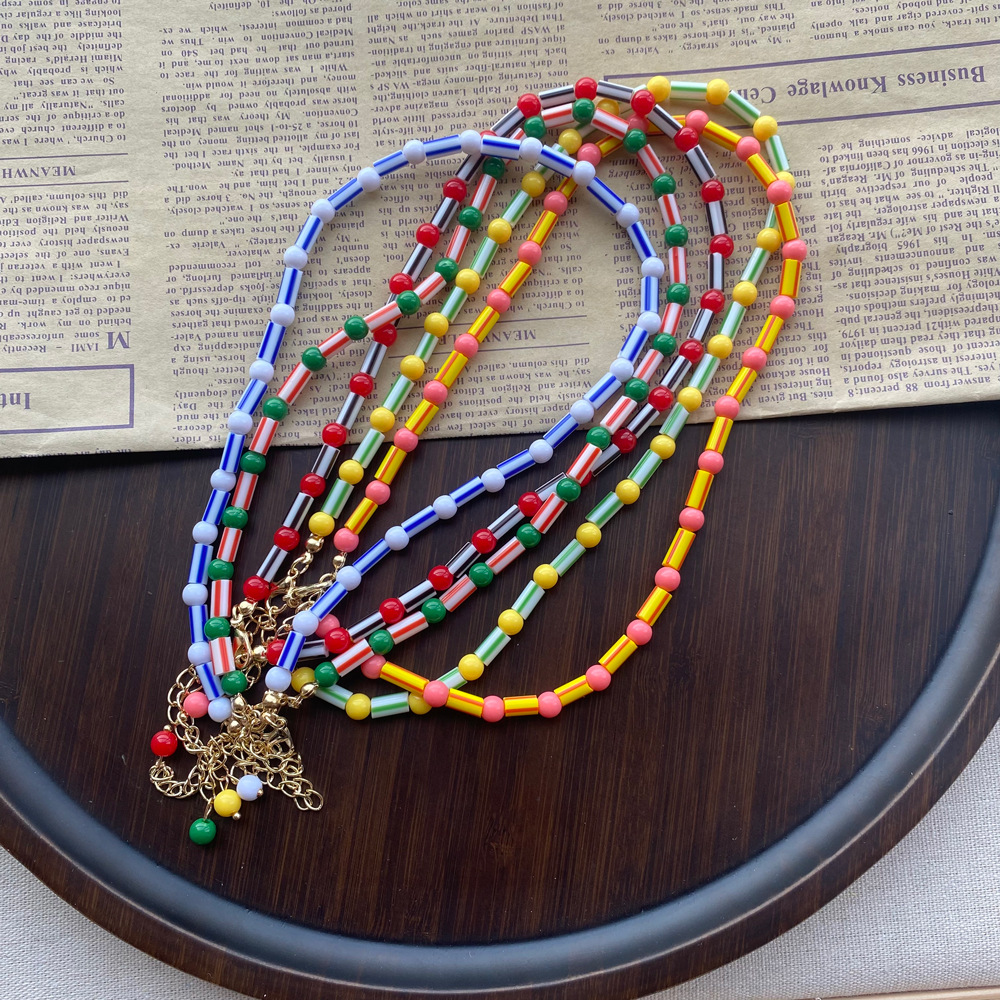 Fashion Colorful Beaded Neckla – обзор и цена Y2K Ethnic Fashion