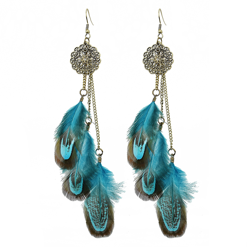 Bohemian Feather Earrings For  – обзор и цена Ethnic Indian Fashion