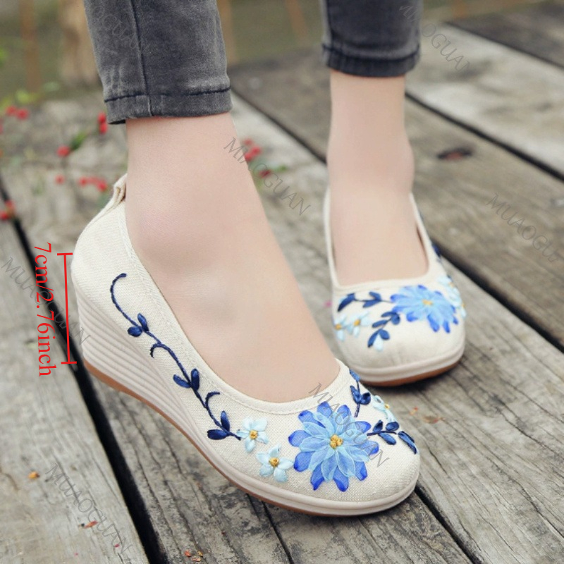 Embroidered Women Comfort Wedg – обзор и цена The Ethnic Fashion