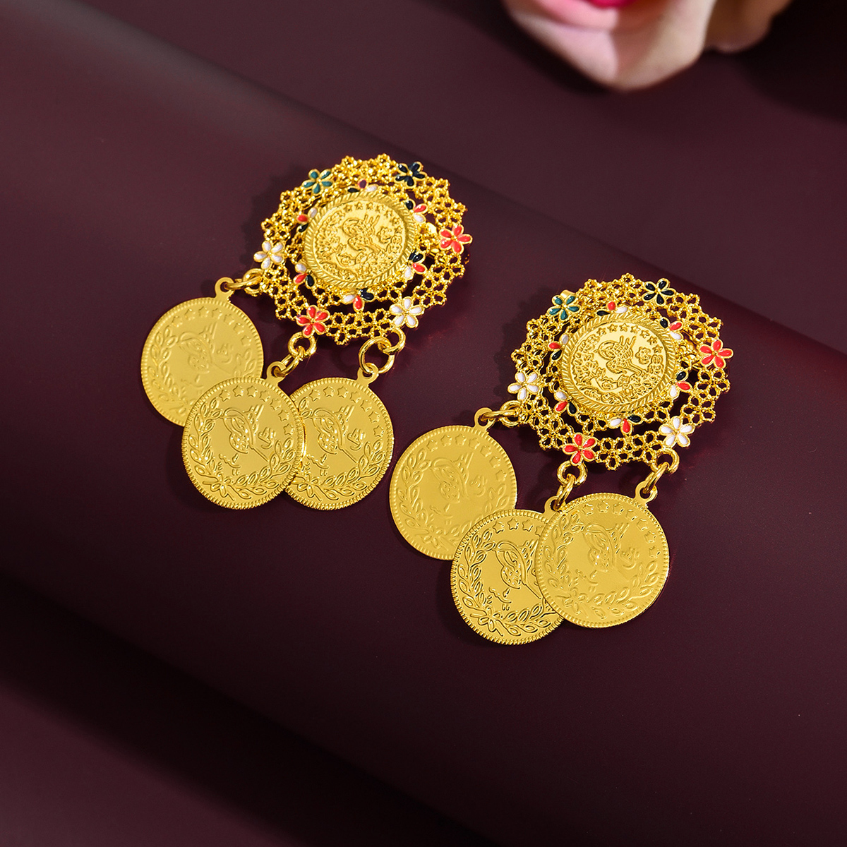 Ethnic Golden Hollow Floral Br – обзор и цена Ethnic Fashion Co In